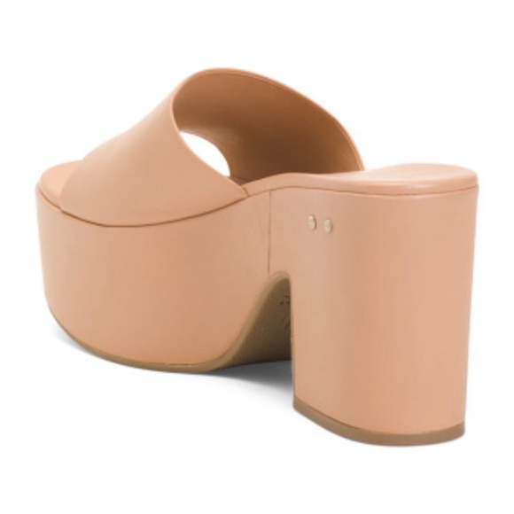 *NEW* BEEK Prinia Platform Heeled Sandals – Eggshell Size 10 – Leather A46 - Picture 3 of 15